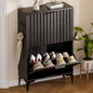 Enogets Shoe Cabinet with 2 Flip Drawers, Freestanding Hidden Storage, Entryway Hallway Organizer